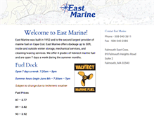 Tablet Screenshot of eastmarine.com